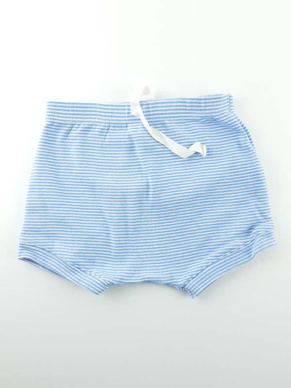 Petit Bateau Short rayé bleu - 6 mois