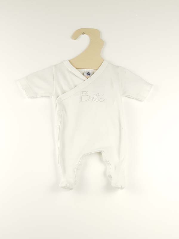 Petit Bateau Pyjama blanc - 46 cm