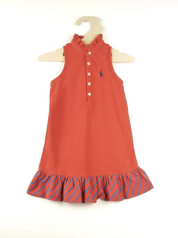 Ralph Lauren Robe SM rouge - 3 ans