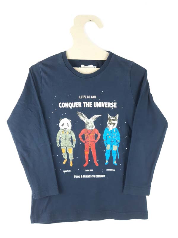 Filou and friends T-shirt LM 6 ans - bleu