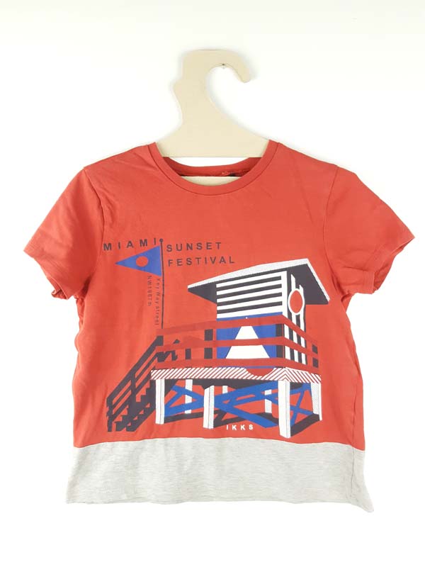 IKKS T-shirt CM rouge - 5 ans