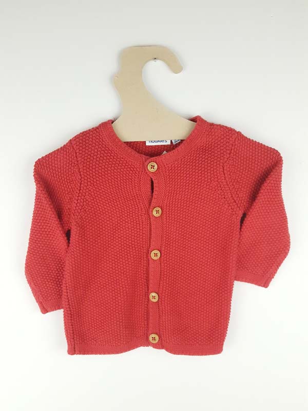Noukies Gilet rouge - 6 mois