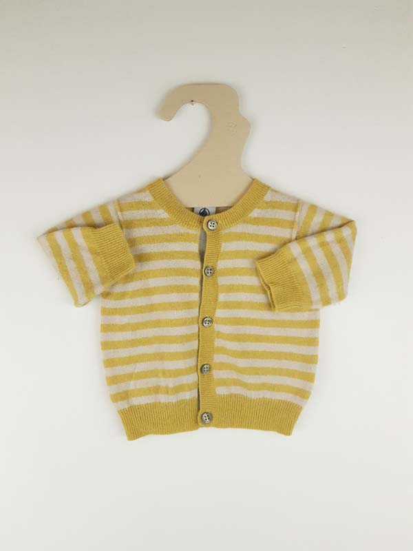 Petit Bateau Gilet jaune - 3 mois