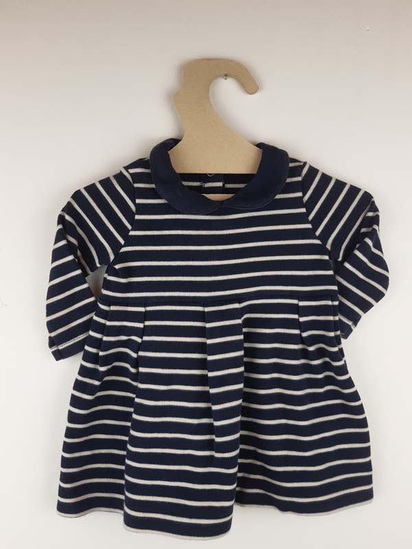 Petit Bateau Robe bleu 12 mois