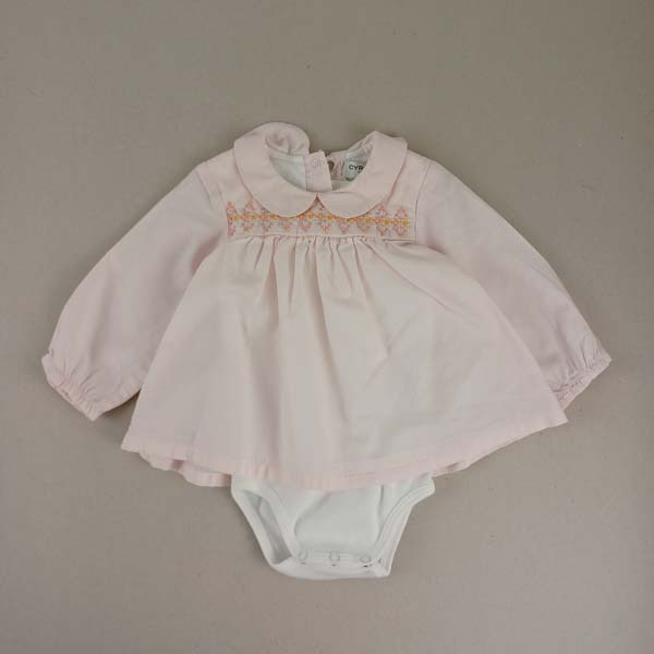 Cyrillus Robe body rose - 3 mois
