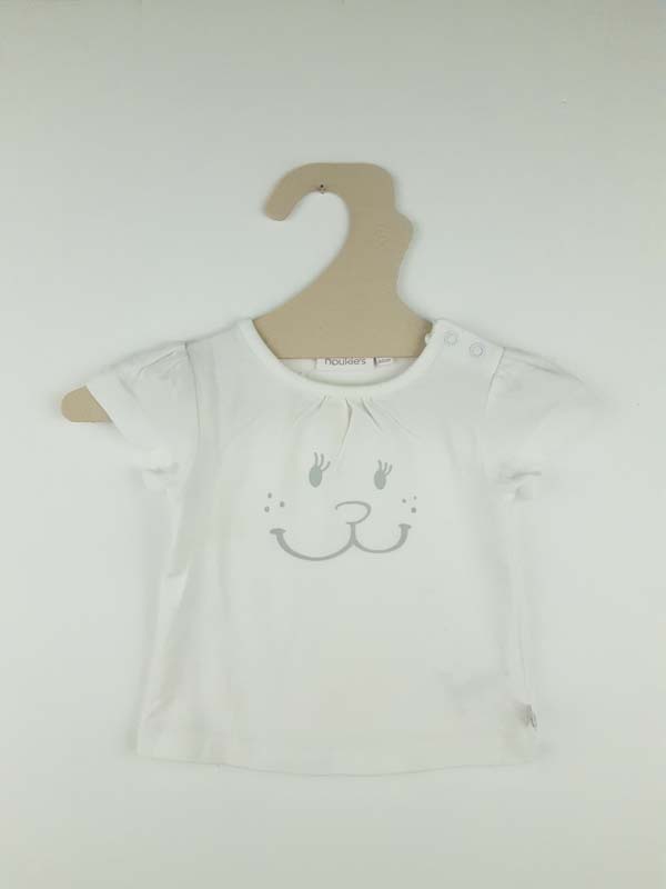 Noukies T-shirt blanc - 3 mois