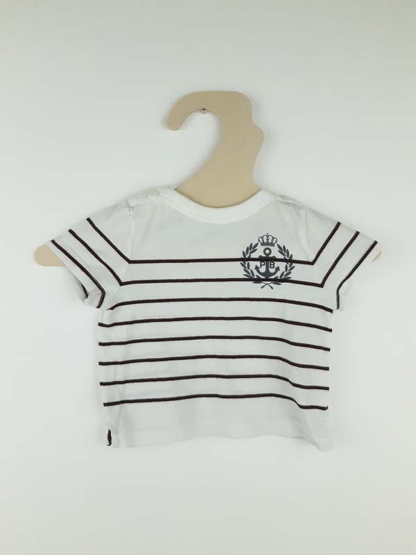 Petit Bateau T-shirt CM blanc - 3 mois