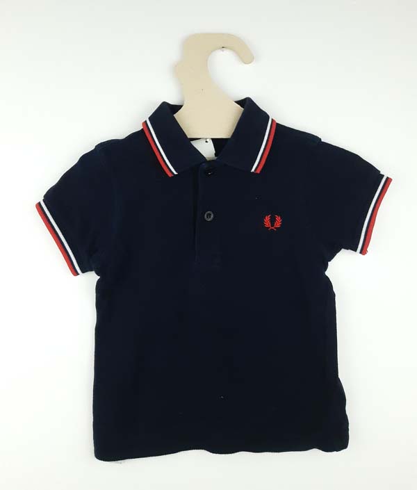 Fred Perry Polo noir - 12 mois