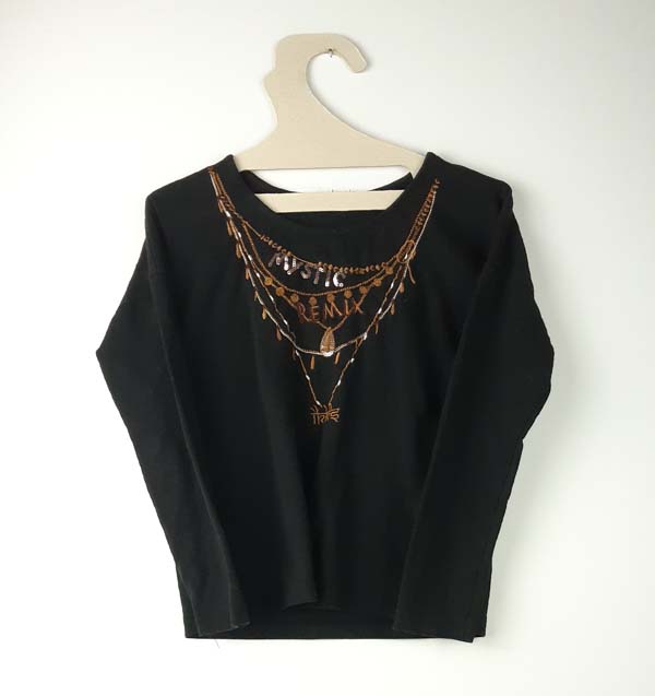 IKKS T-shirt LM 6 ans - noir