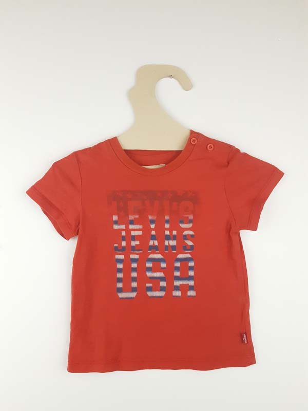 Levis T-shirt CM rouge - 18 mois