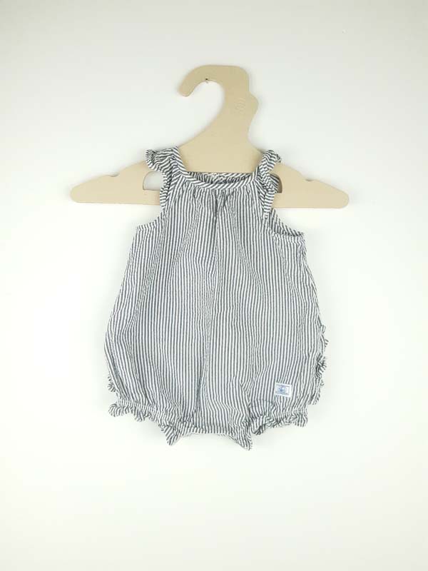 Petit Bateau Barboteuse grise - 1 mois