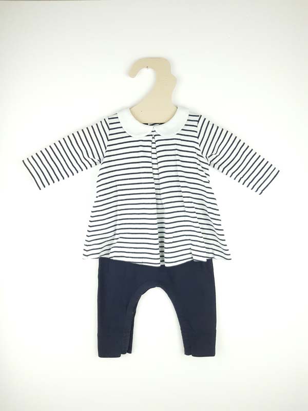Petit Bateau Pyjama bleu - 3 mois