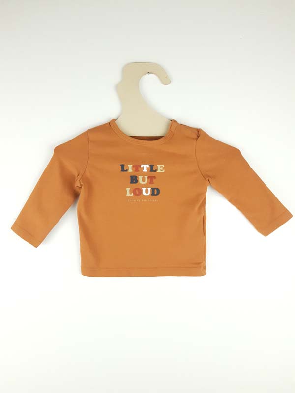 Cuddles and smiles T-shirt camel - 6 mois