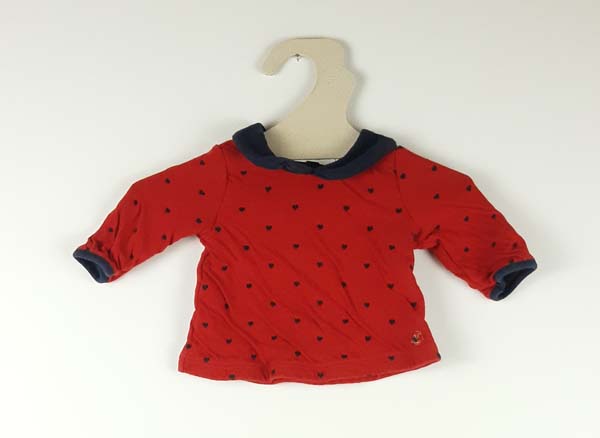 Petit bateau Tshirt LM 3mois - Rouge