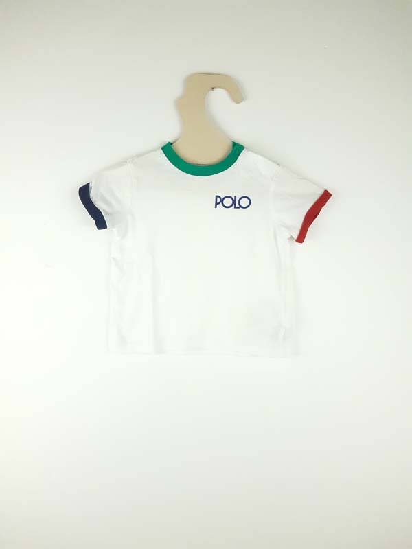 Ralph Lauren T-shirt CM Blanc - 6 mois