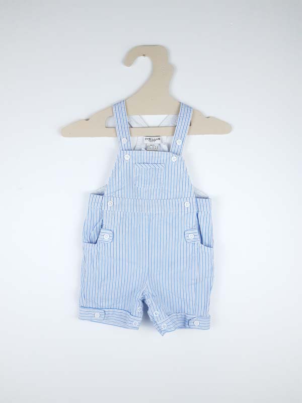 Cyrillus salopette bleu - 9 mois 