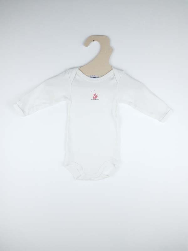 Petit Bateau Body blanc - 6 mois