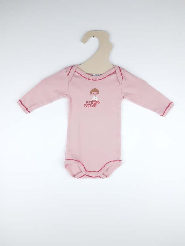 Petit Bateau Body rose - 3 mois