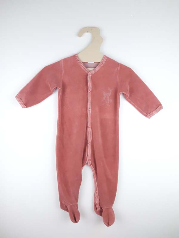 Petit Bateau Pyjama rose - 12 mois