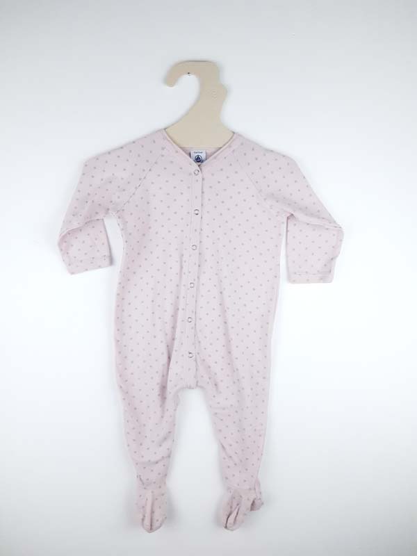 Petit bateau pyjama rose étoiles - 12 mois