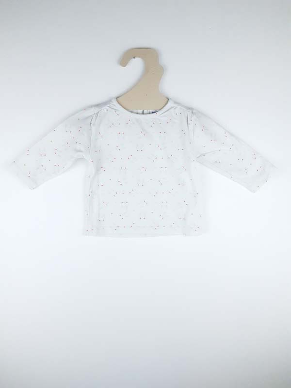 Noukies T-shirt LM 9 mois - blanc