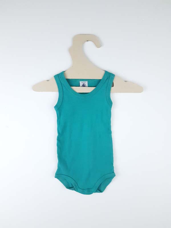 Petit Bateau Body turquoise - 6 mois
