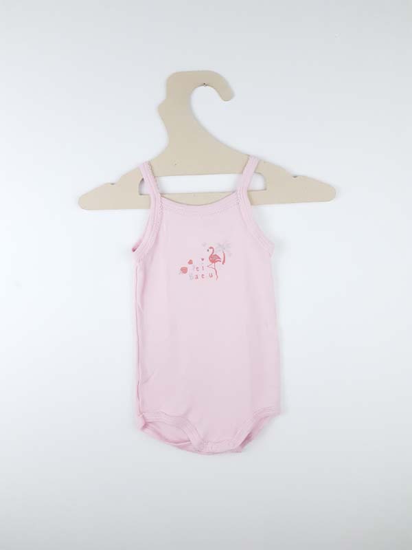 Petit Bateau Body rose pâle - 18 mois