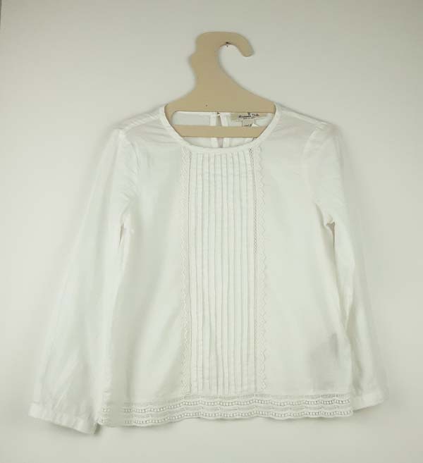 Massimo Dutti Blouse 5/6 ans - blanc