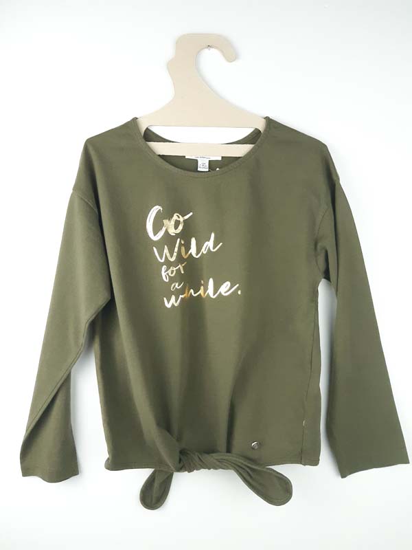 Massimo Dutti T-shirt LM kaki - 7/8 ans