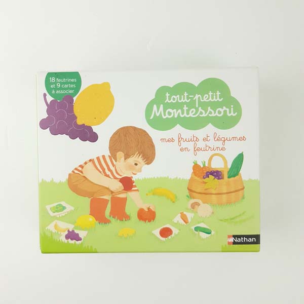 Nathan Tout-Petit Montessori Mes fruits et légumes en feutrine