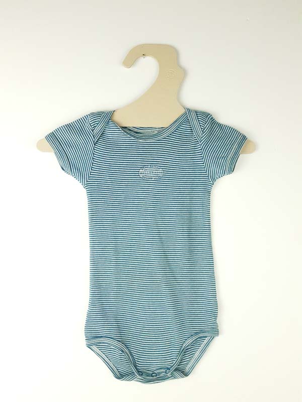 Petit Bateau Body bleu - 12 mois