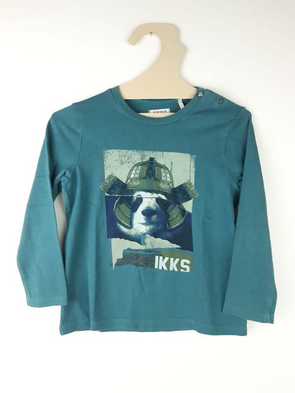 IKKS T-shirt LM turquoise - 3 ans