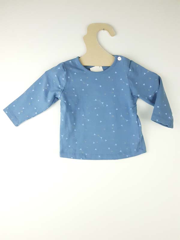 Noukies T-shirt LM bleu - 6 mois