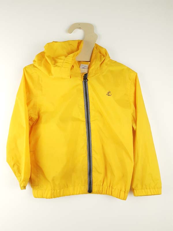 Petit Bateau Coupe vent jaune - 4 ans