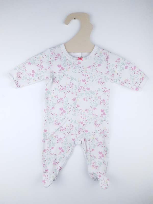 Petit Bateau Pyjama rose - 3 mois