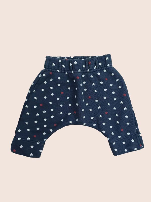 Petit Bateau Jogging étoiles bleu - 1 mois