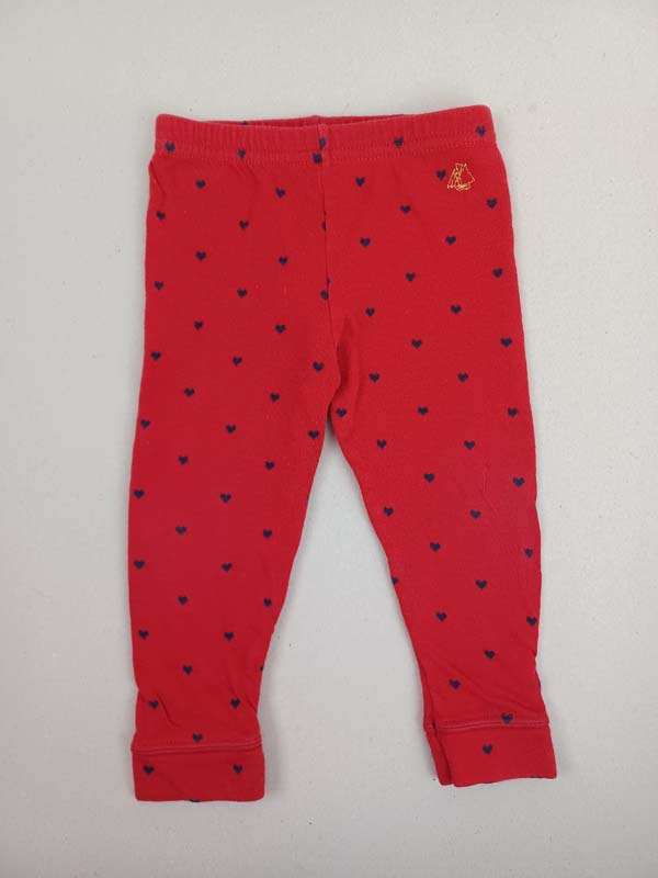 Petit Bateau Legging rouge - 12 mois