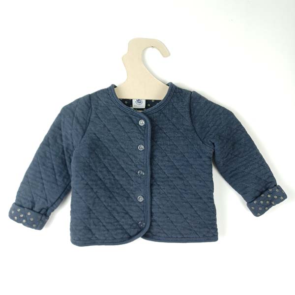 Petit bateau gilet bleu - 18 mois