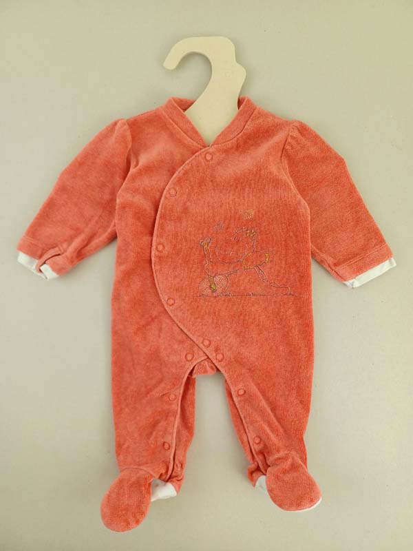 Noukies pyjama rouge orange - 1 mois