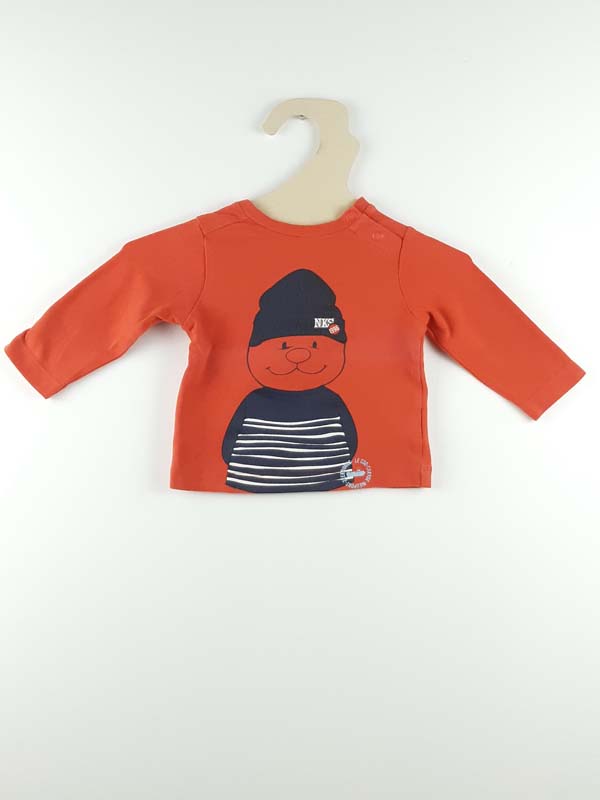 Noukies T-shirt LM rouge - 3 mois 