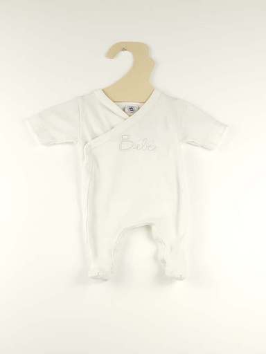 [230200659] Petit Bateau Pyjama blanc - 46 cm