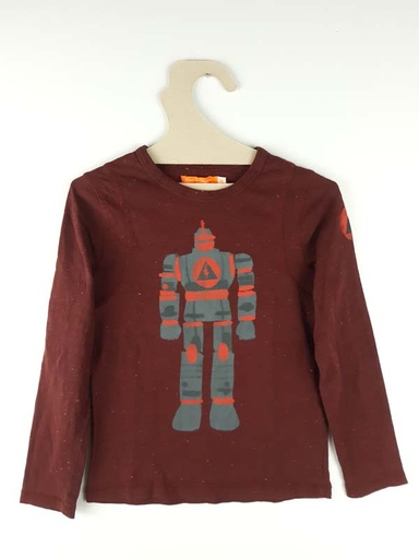 [230500506] Fred & Ginger T-shirt LM bordeaux - 6 ans