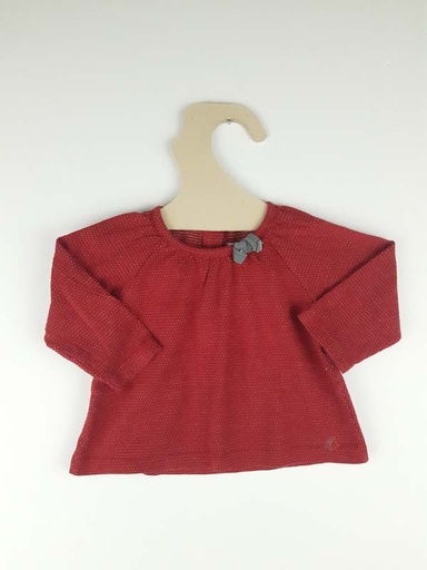 [230300558] Petit bateau T-shirt LM rouge - 6 mois
