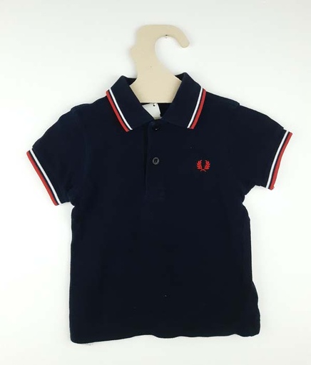 [230500064] Fred Perry Polo noir - 12 mois