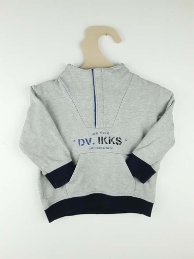 [230300229] IKKS Pull gris - 12 mois