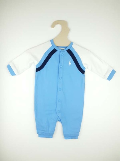 [230600372] Ralph Lauren pyjama bleu et blanc - 3 mois