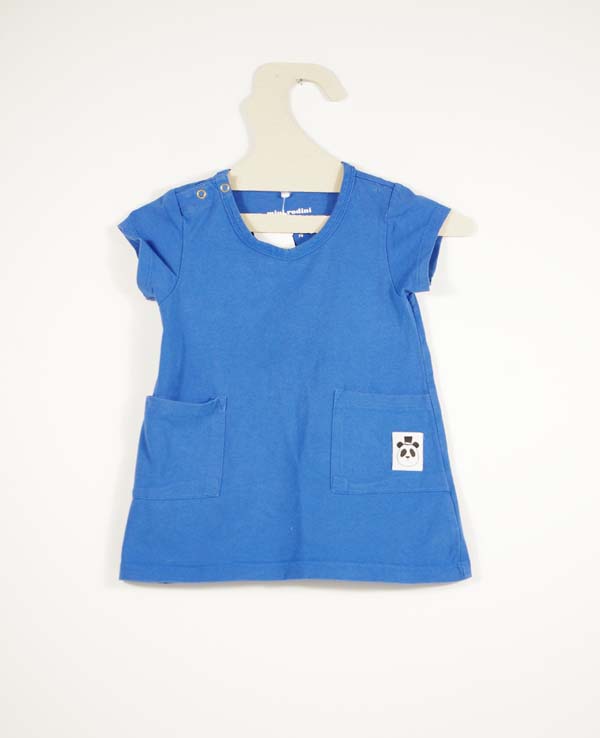 [220600343] Mini Rodini Robe 6 mois - bleu