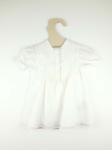 [230600349] Burberry Robe blanche - 6 mois