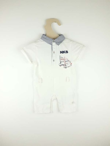 [230700200] Noukies Barboteuse blanc - 6 mois