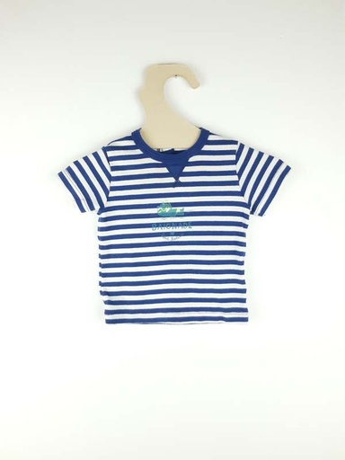 [230700239] Petit Bateau T-shirt CM bleu - 12 mois